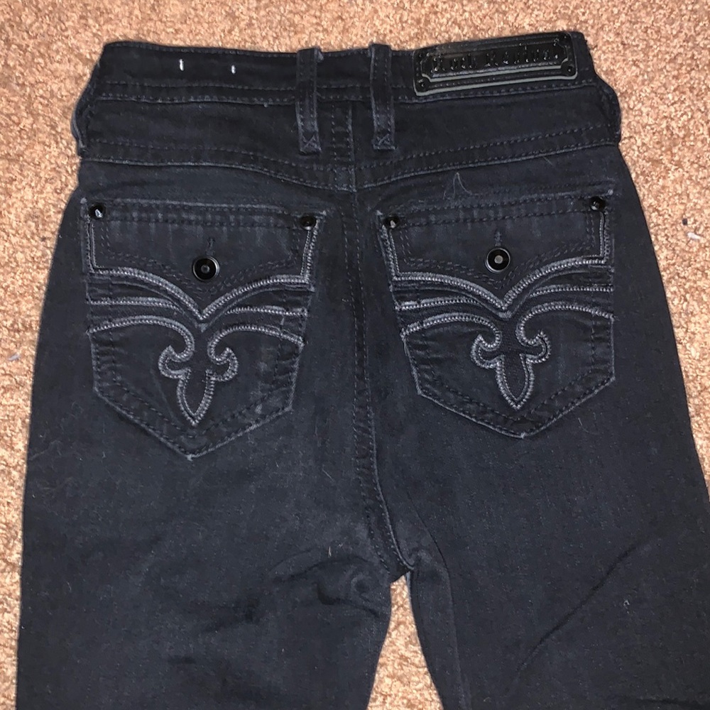 rock revival size 26 woman’s black high waisted skinny jeans
